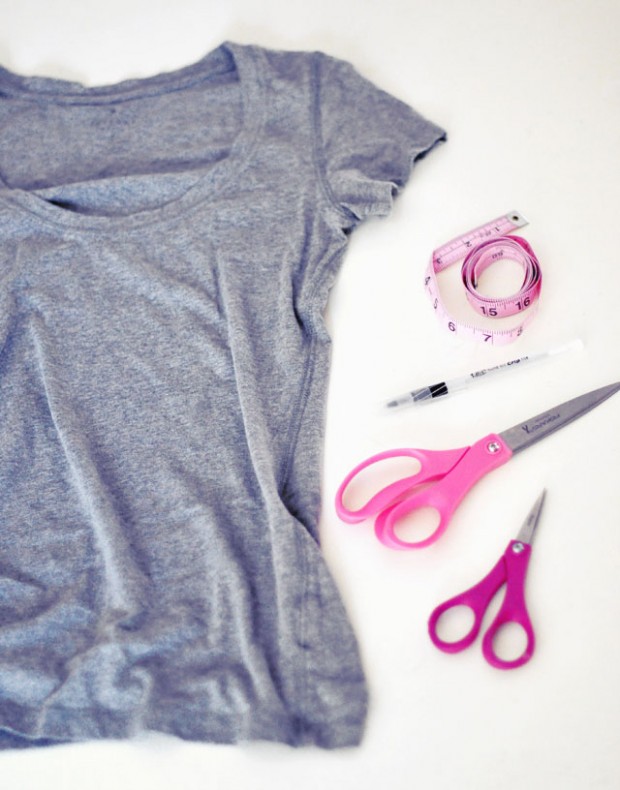 how to make a shirt cute by cutting