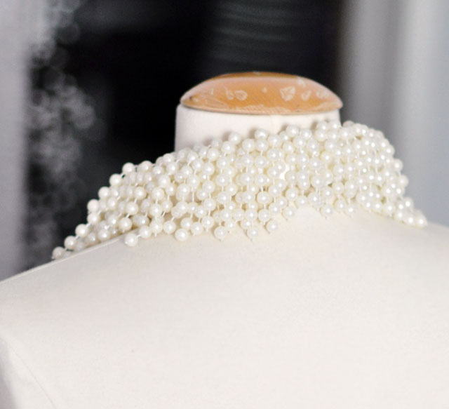 asymmetrical pearl necklace DIY