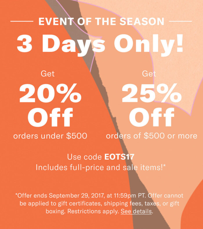 shopbop sale coupon code