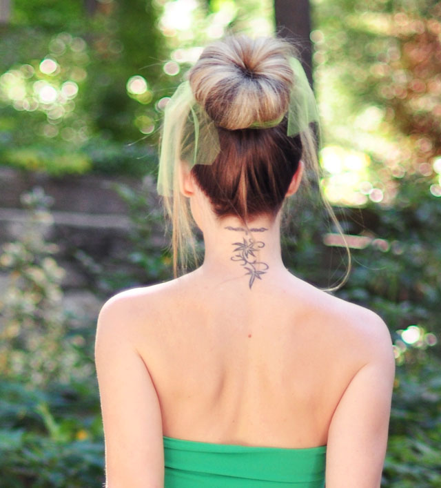 1-Tinker-bell-hair-tutorial-sock-bun-