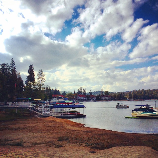 Lake Arrowhead - Clouds over the lake