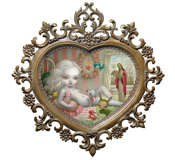 mark ryden heart frame, art, mark ryden art