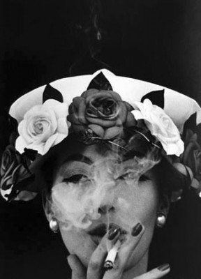 black and white photos of women smoking cigarettes