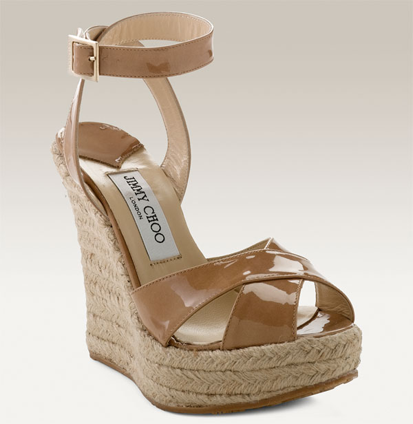 nude jimmy choo espadrilles platforms shoes spring shoes