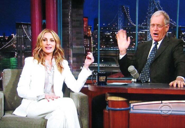 julia roberts on letterman 2009