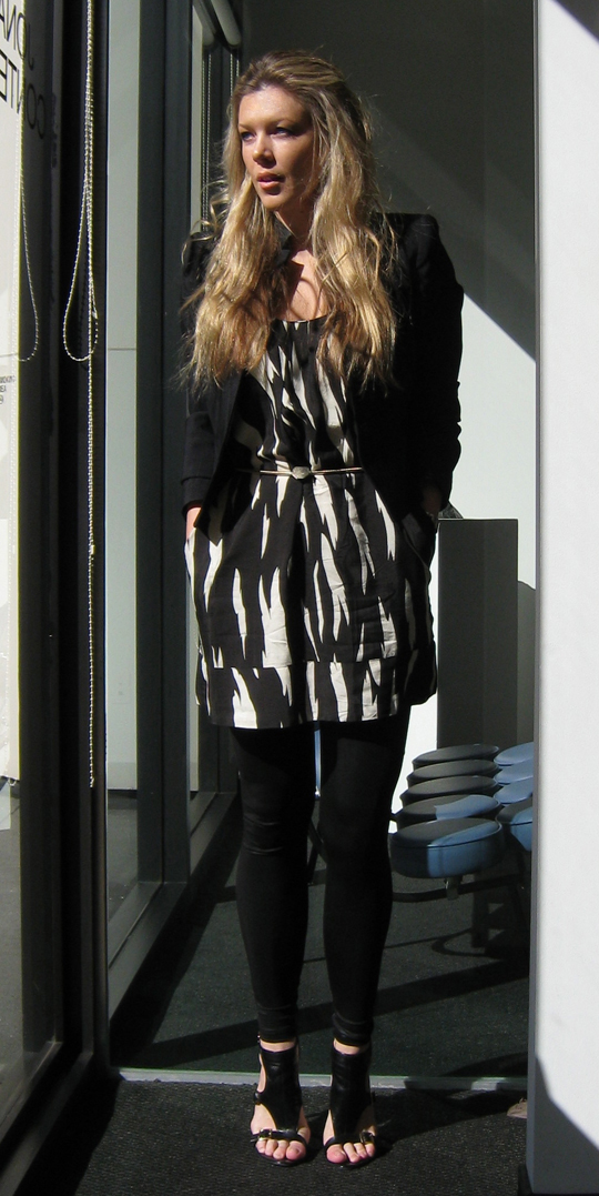 black and white outfit from 2009