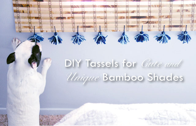 upgrade your bamboo shades with tassels for the perfect boho window coverings