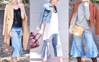 DIY-Denim-Gauchos-3-Ways-to-Wear-gaucho jeans, jorts for fall