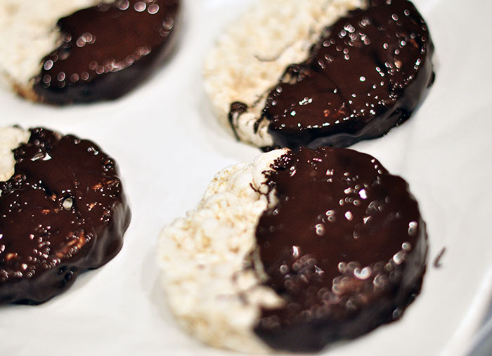 Chocolate dipped rice cakes-1