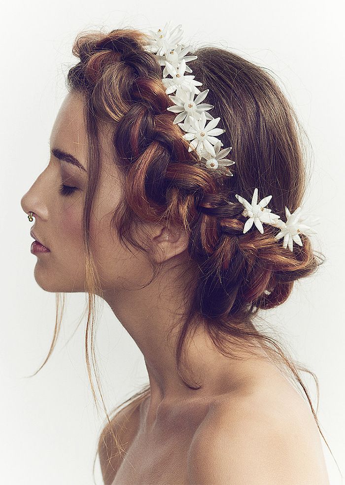 pretty wedding bridal hair accessories by luna bea