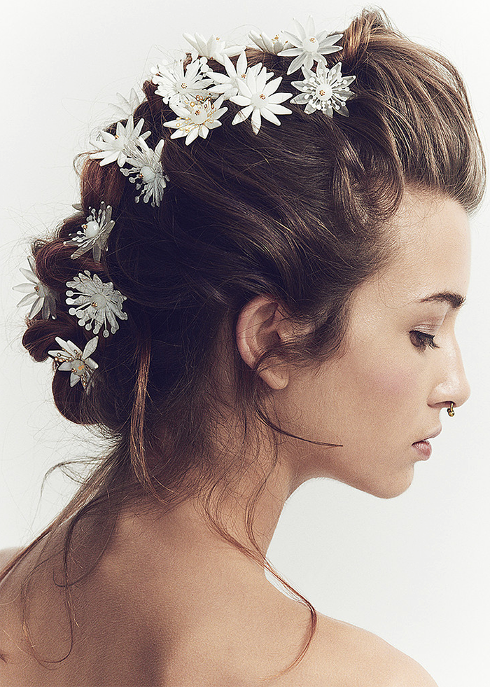 pretty wedding bridal hair accessories by luna bea