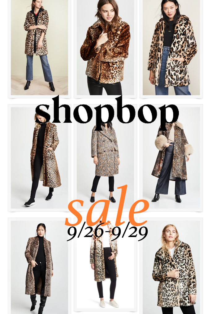 leopard coats and jackets - shopbop fall sale