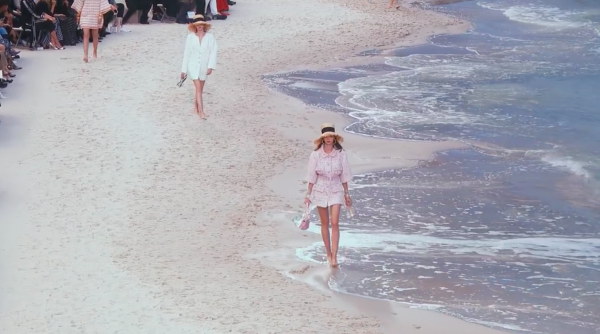 PFW ~ Chanel Spring Summer RTW 2019 Seaside Runway Collection on the Beach -10
