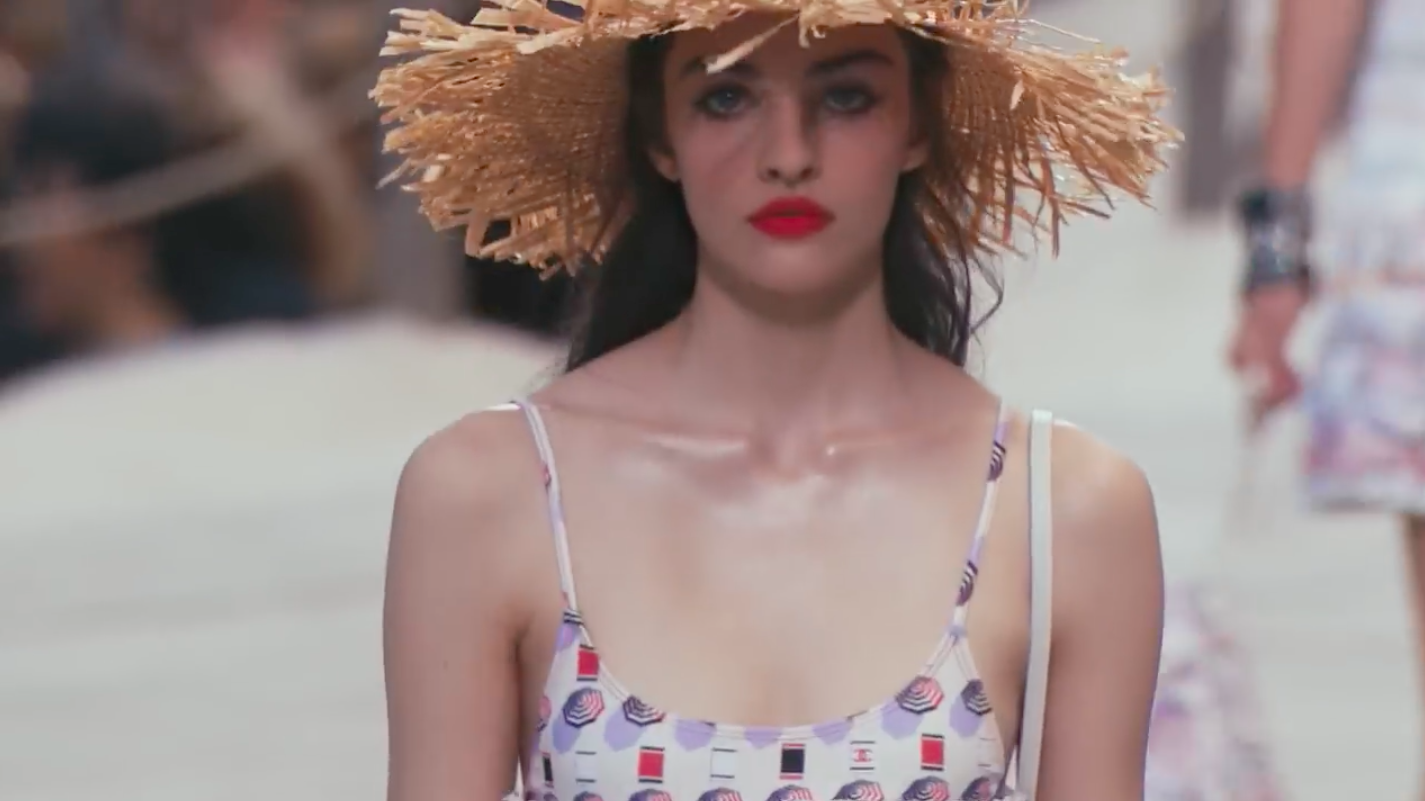 Chanel at the beach spring-summer 2019 ready to  wear runway fashion show for Paris fashion week 2018