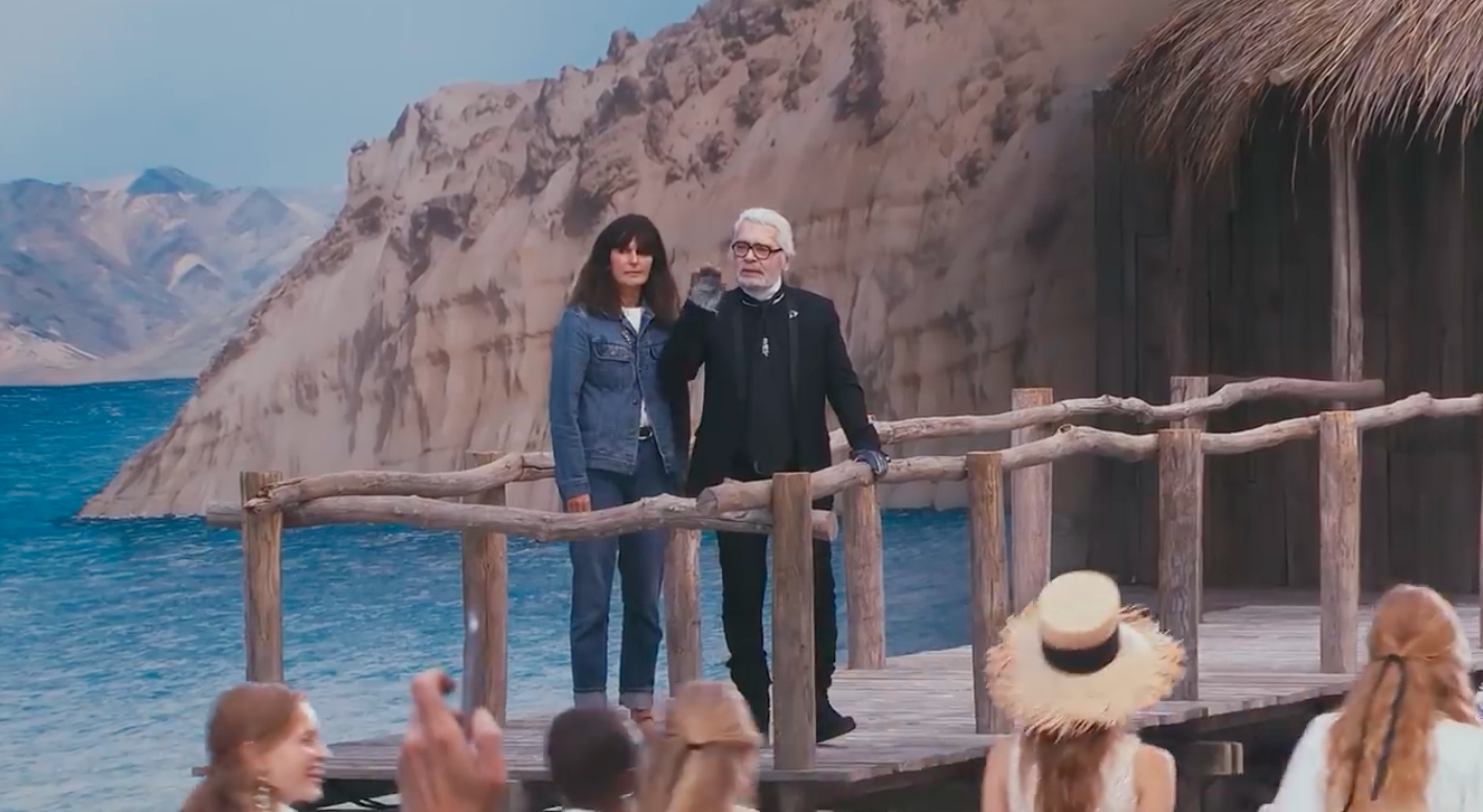 Chanel at the beach spring-summer 2019 ready to  wear runway fashion show for Paris fashion week 2018