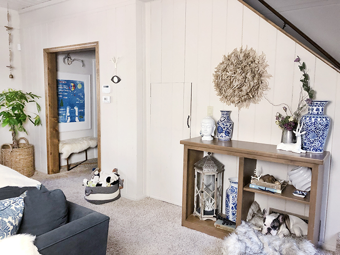utilizing small spaces - little closet under the stairs gets a makeover