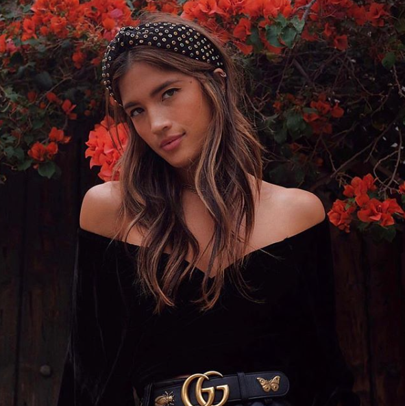 hair accessories trends - knotted jeweled velvet bulky headbands