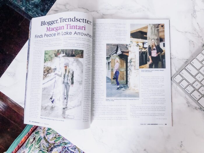 The Lake Arrowhead Magazine - featured article Maegan Tintari