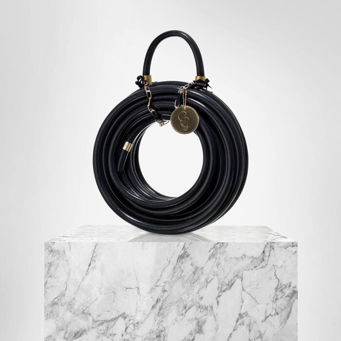 chic garden supplies - pretty garden hose with antlers hose wall mount and cobra nozzle