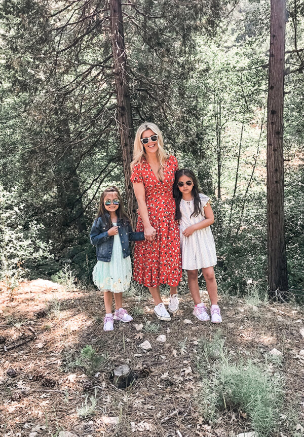 stepmom mother daughters- dresses with sneakers