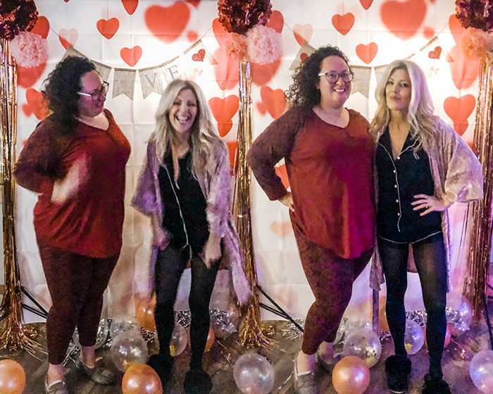 valentine's day pajama party at Dogwood Tavern