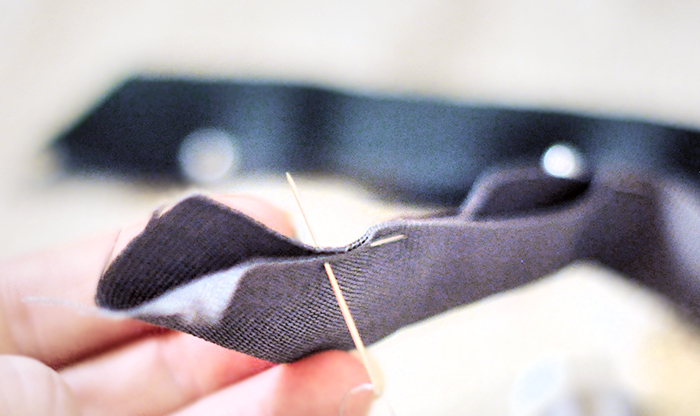 cute rouched grosgrain headbands DIY