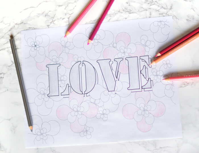 love printable coloring page