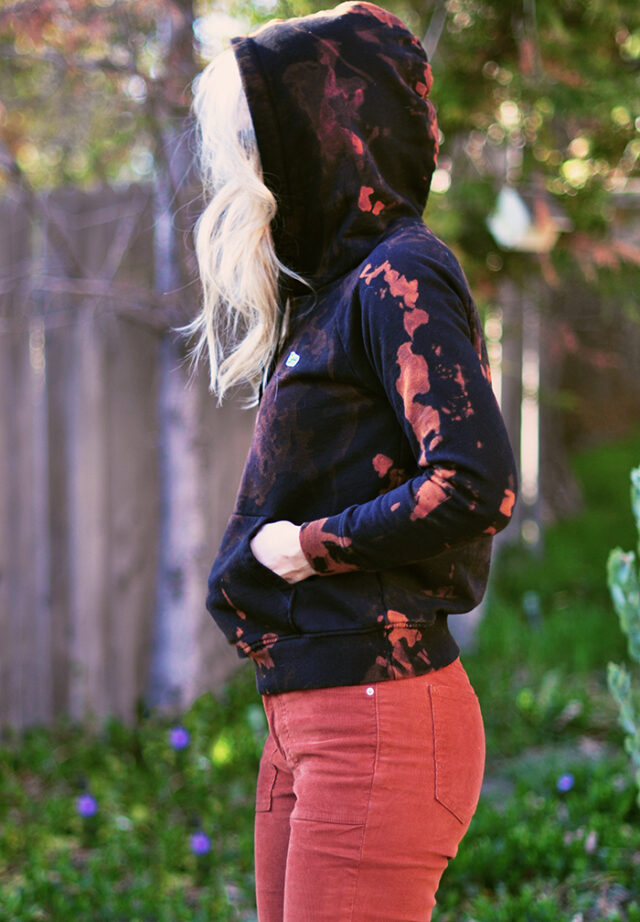 How to DIY Bleach TieDye a Hoodie Sweatshirt …love Maegan