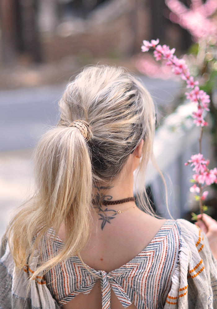 braided ponytail wrap