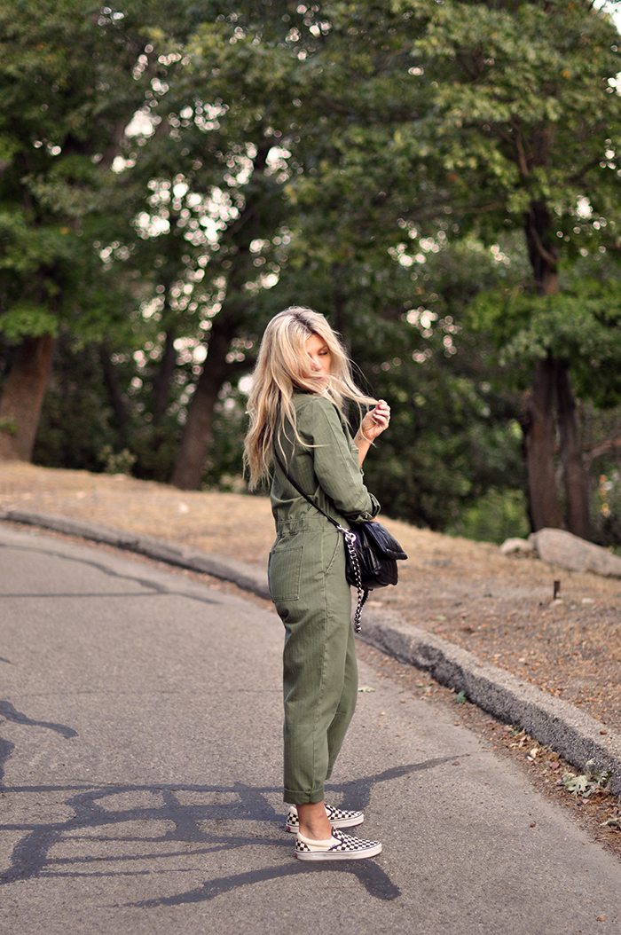 easy fall style in coveralls