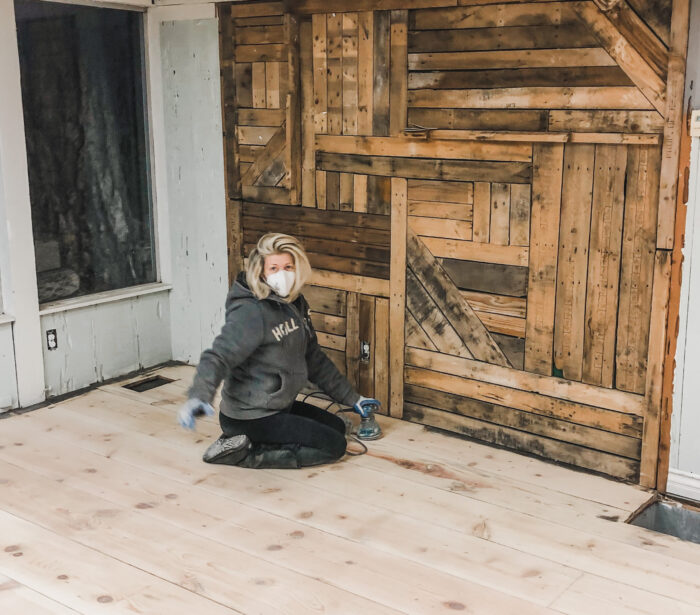 sanding wood floors