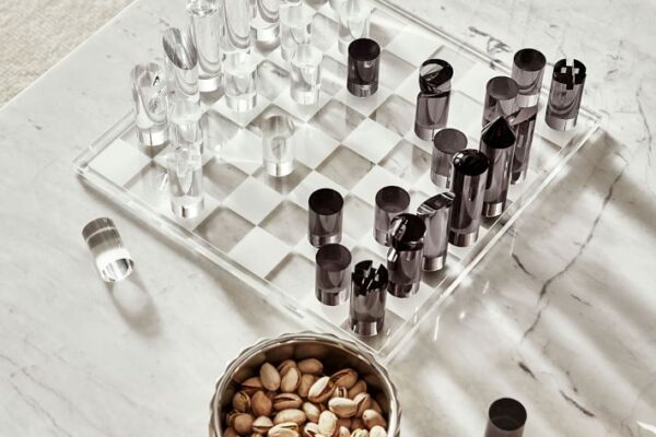 acrylic chess set