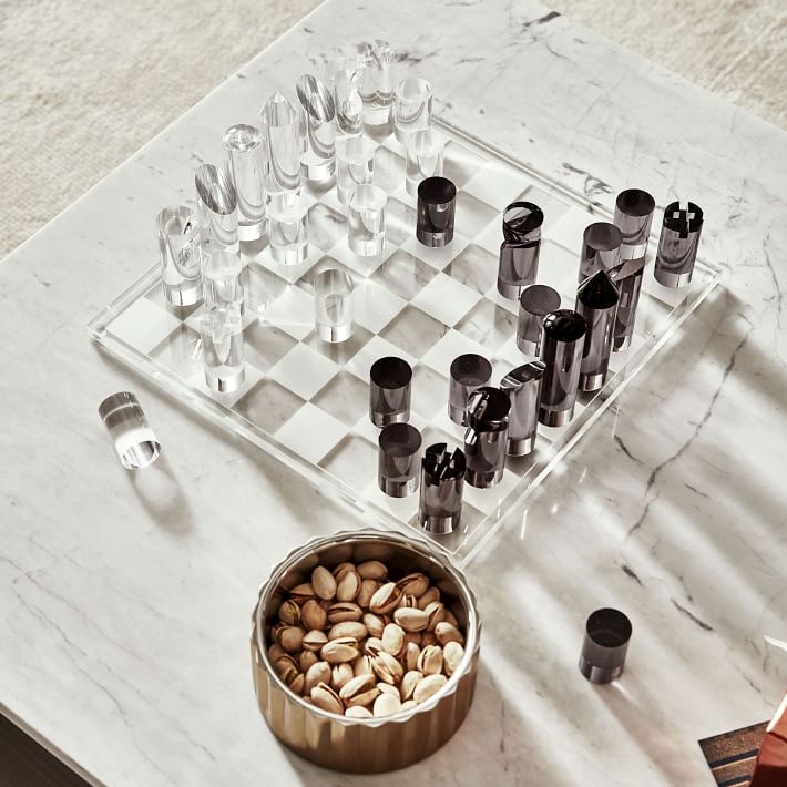 acrylic chess set