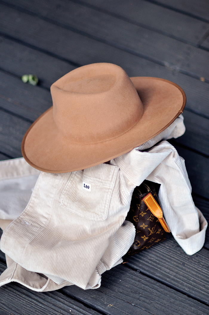 vintage modern western dress in dusty rose - fall winter style lee denim - love Maegan Tintari