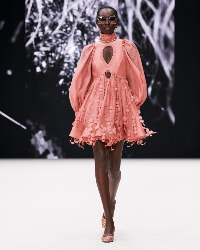 retro boho chic fashion - Zimmermann fall 2021 runway in concert collection