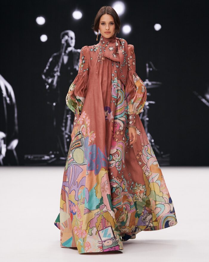 retro boho chic fashion - Zimmermann fall 2021 runway in concert collection