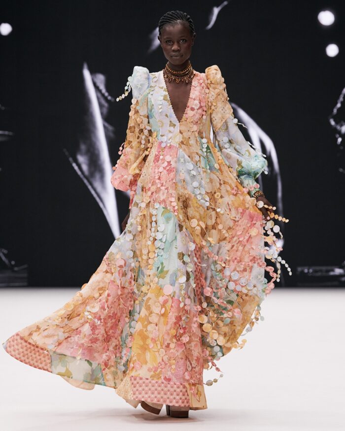 retro boho chic fashion - Zimmermann fall 2021 runway in concert collection