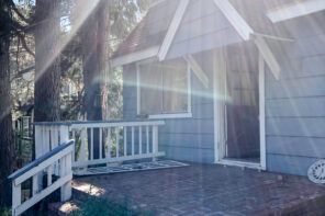 little blue house in Lake Arrowhead