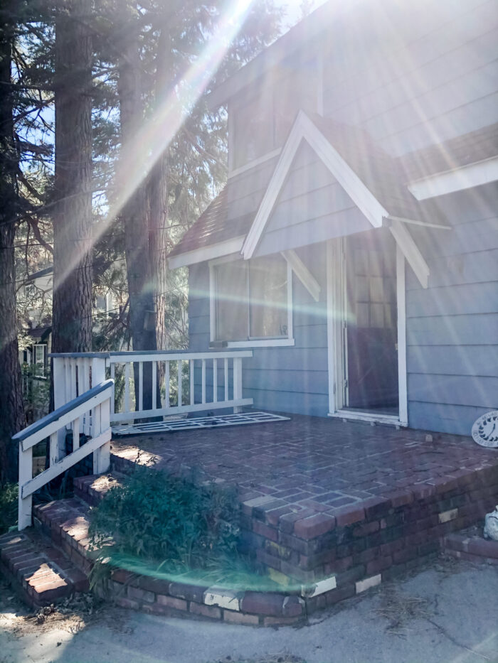 little blue house in Lake Arrowhead