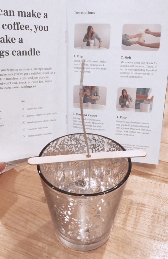 siblings DIY candle set  and how to make your own candle