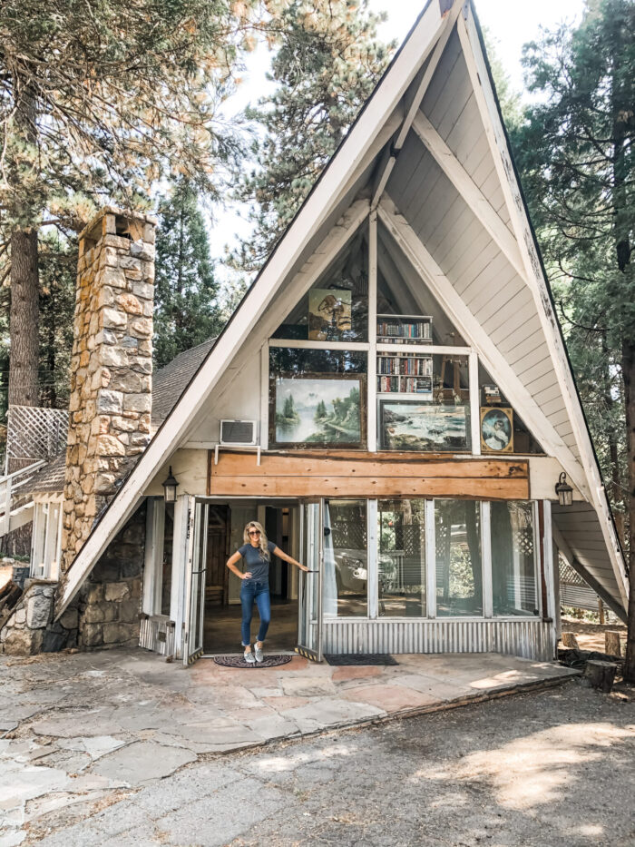 mountain a-frame cabin - love maegan's office