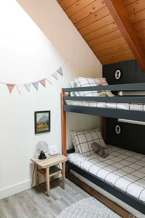 cute bunk beds in mountain house for kids