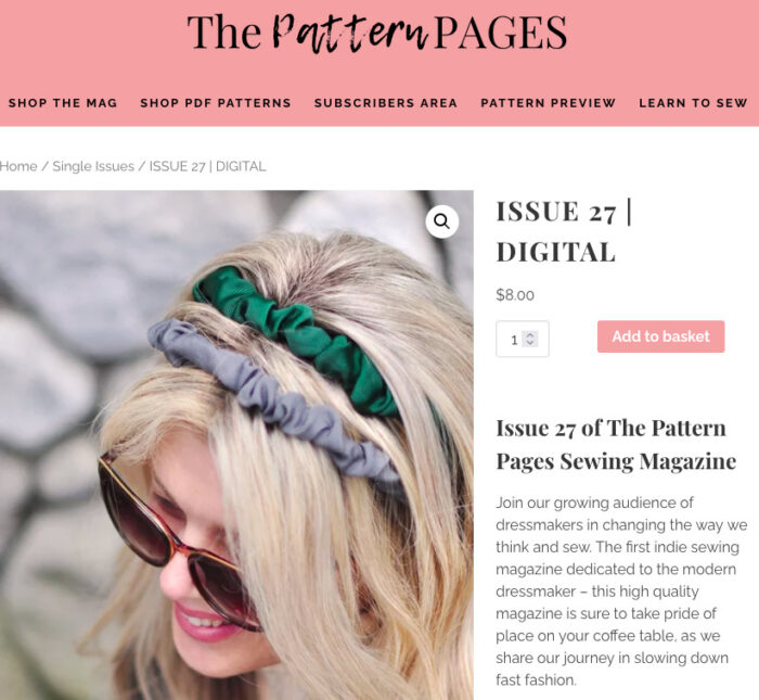 The Pattern Pages - learn to sew magazine features love maegan diy scrunchie headband, DIY blog, how to sew, diy tutorials fashion and home