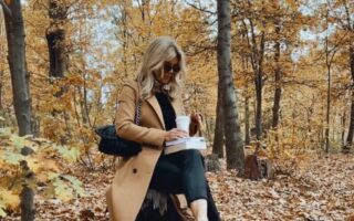 reading books in the forest in fall, book recommendations, library