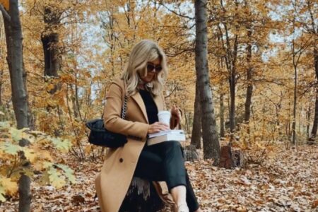 reading books in the forest in fall, book recommendations, library