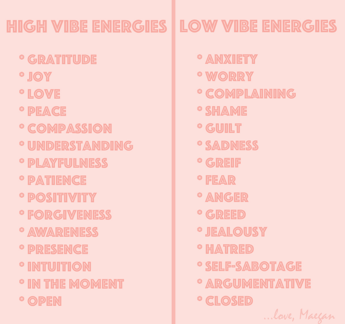 high vibrations vs low vibrations energy