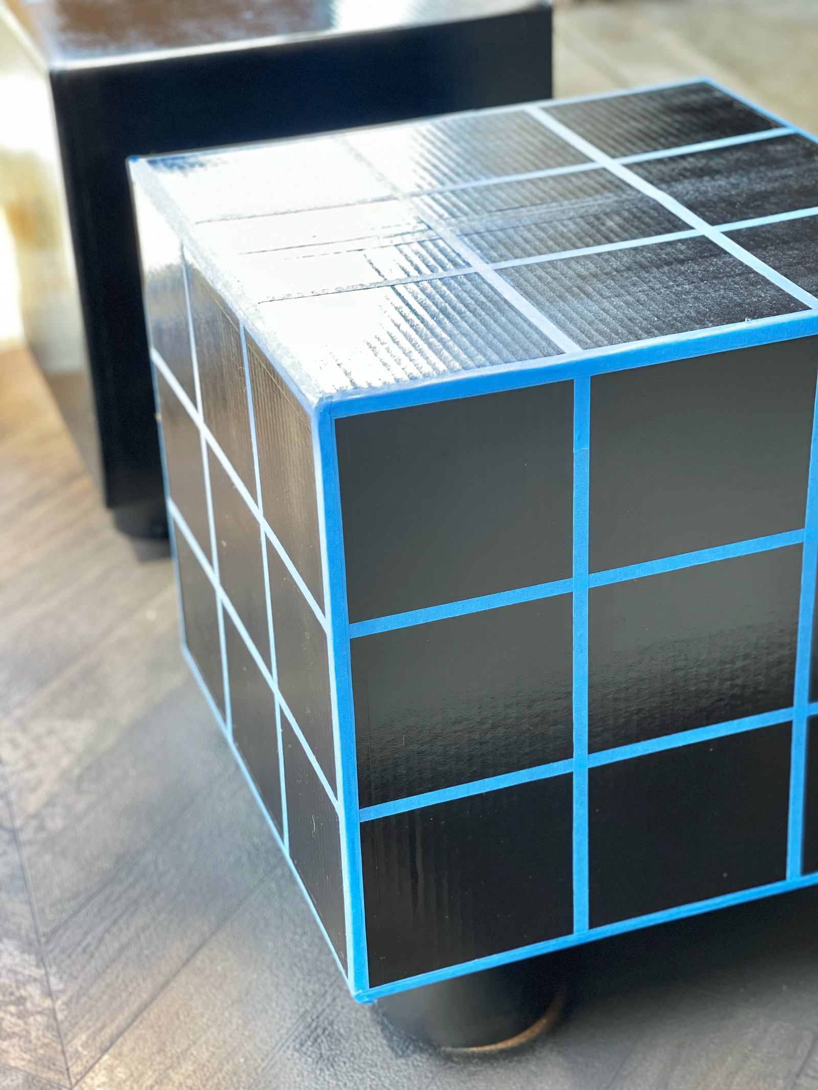 DIY Oversized Rubik's Cubes for Epic 80's Party Decor