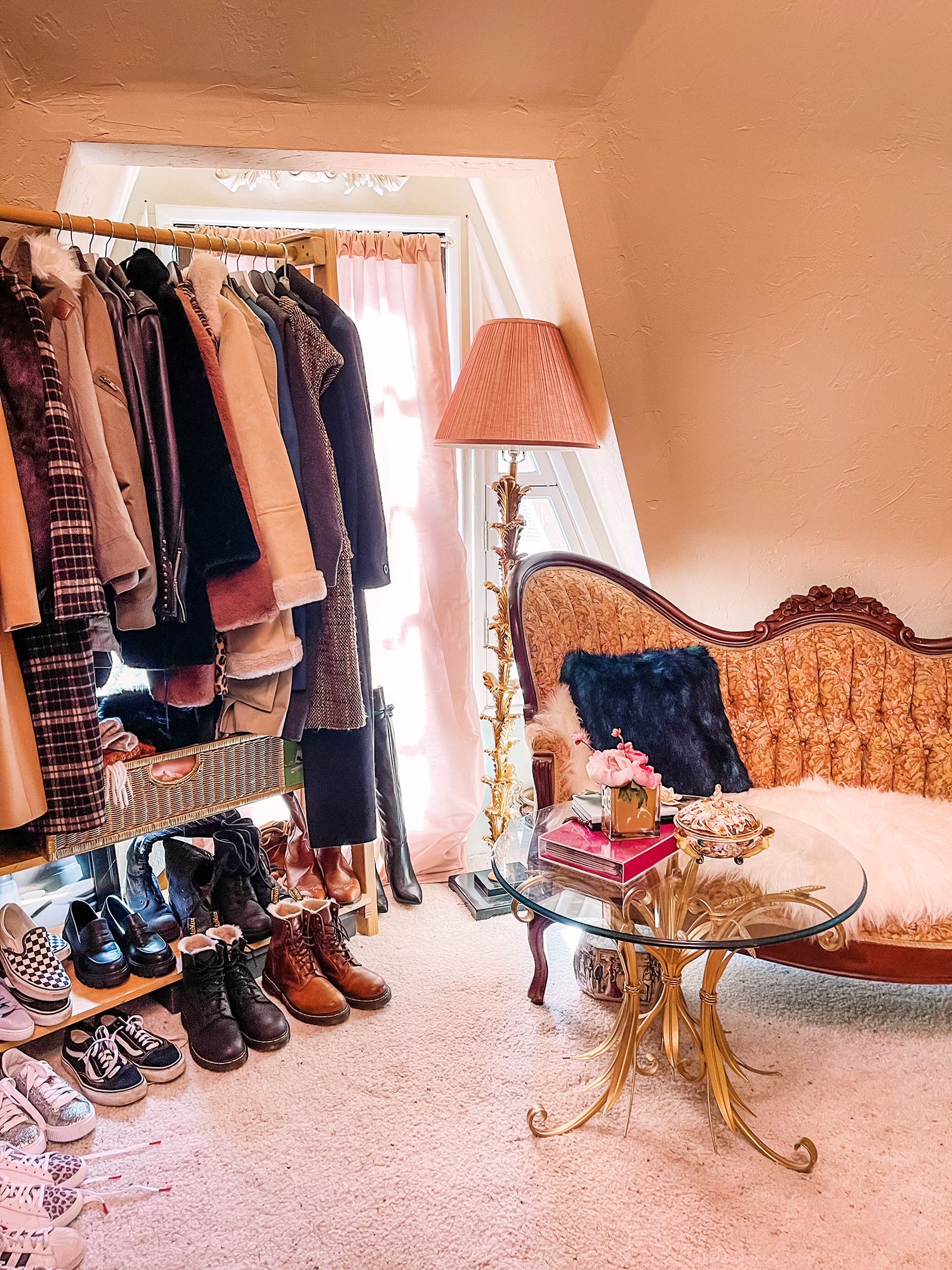 love maegan's closet in the dome house in lake arrowhead