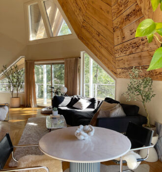 dome house in lake arrowhead-living room