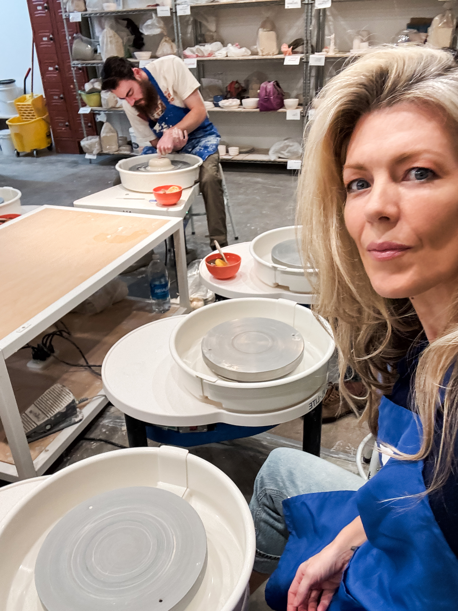 beginner pottery class at redlands pottery project in downtown redlands